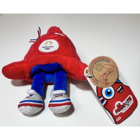 Paris 2024 Summer Olympics Plush Bag Clip Mascot 6" Officially Licensed NWT NEW! - Picture 2 of 5